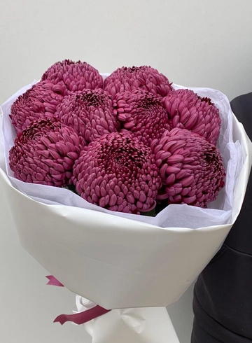 Букет из хризантем Бигуди от интернет-магазина цветов в 