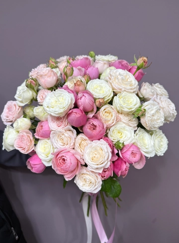 Нежное облако роз от интернет-магазина цветов в 