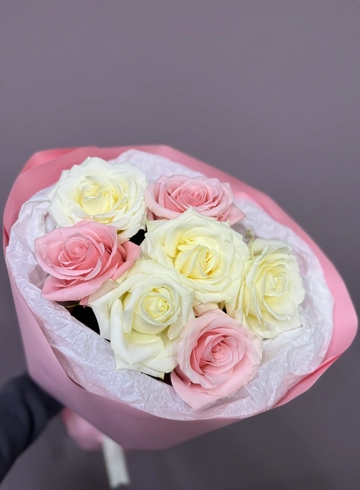 Букет роз &laquo;Нежный дуэт&raquo; от интернет-магазина цветов в 